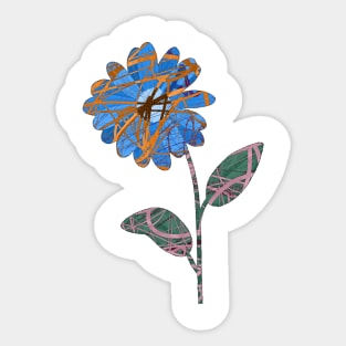 dazed flower Sticker